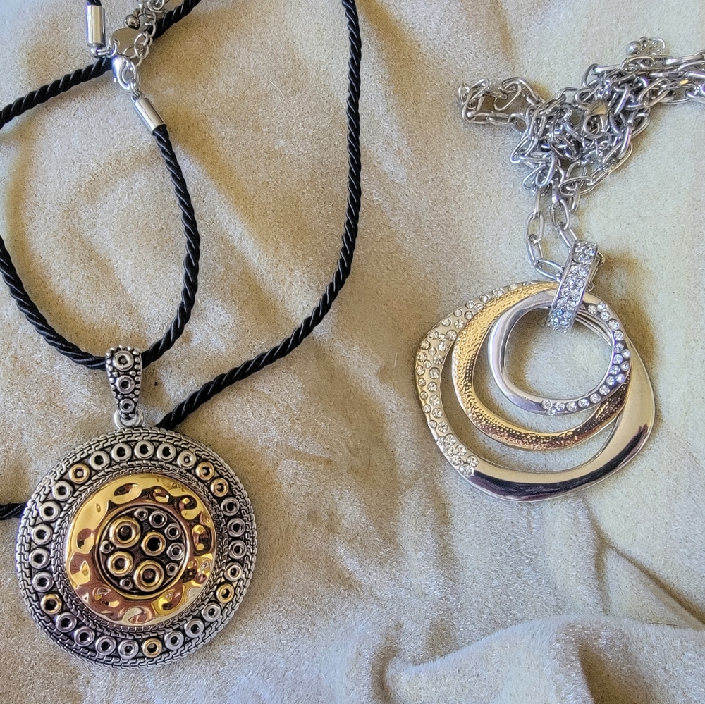Like new,  2 tone necklaces from Lia Sophia